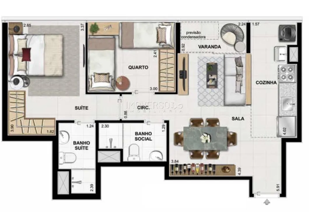 Apartamento em Barra Olímpica — Etehe
